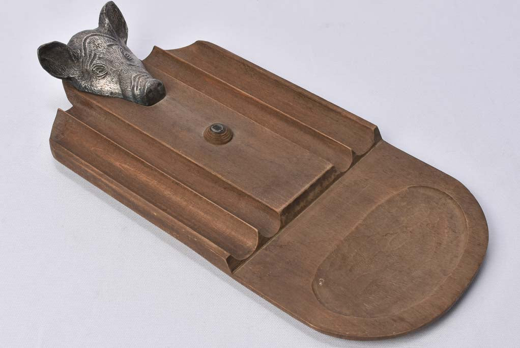 Rustic Wild Boar Head Decorative Board