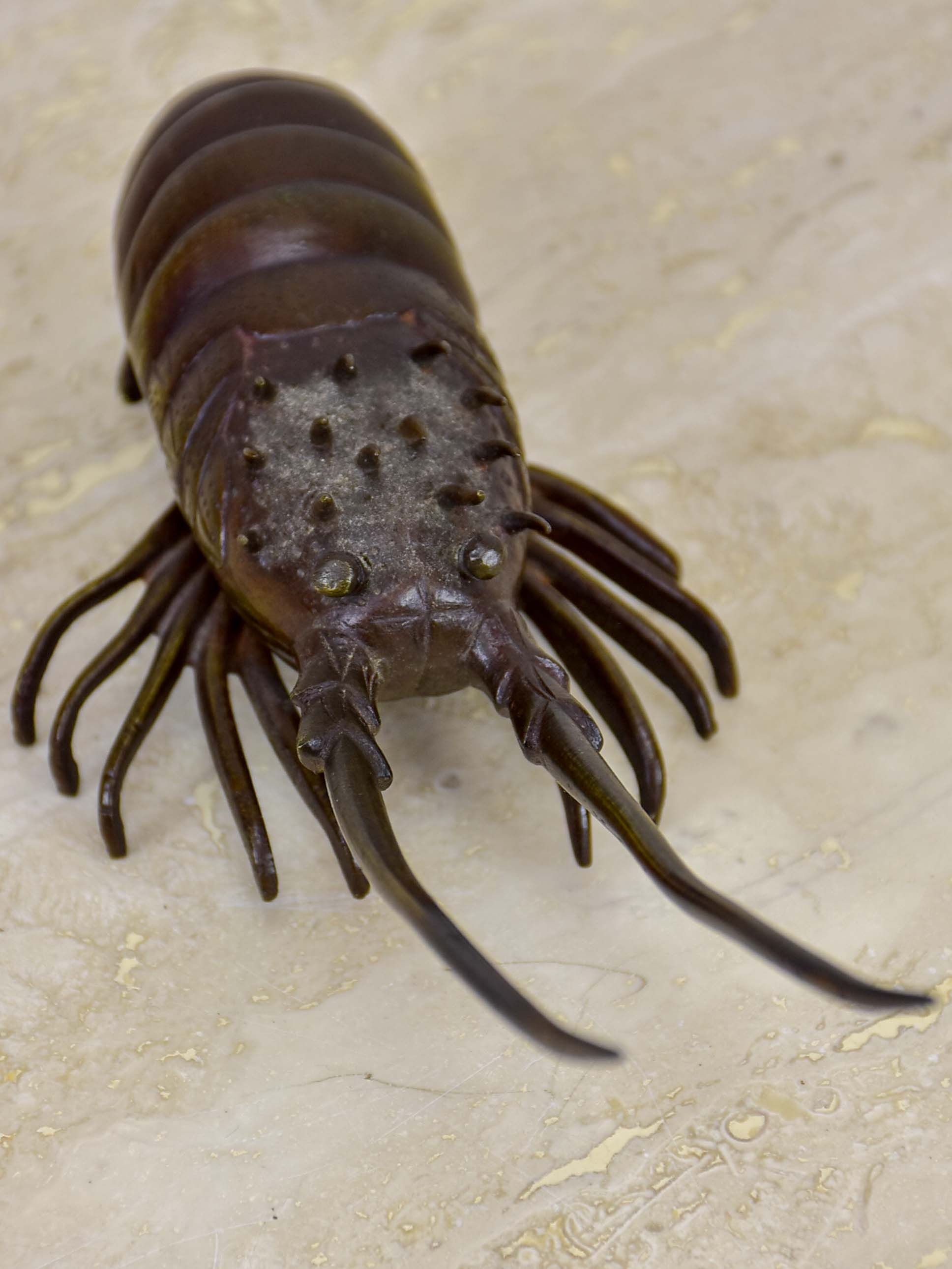 19th Century bronze sculpture of a scampi / lobster