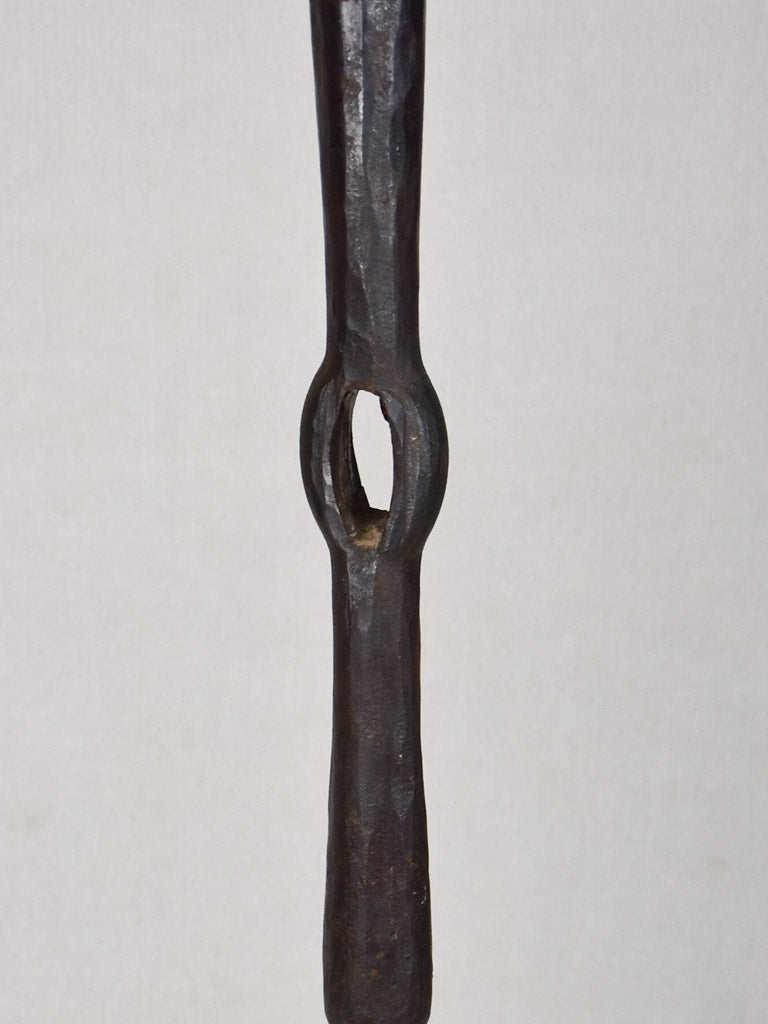 Large wrought iron candlestick - 1940s. 55½"