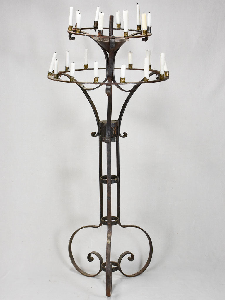 Authentic French floor-standing candelabra