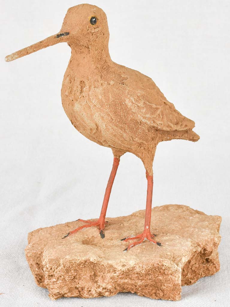 Artisan-made sculpture of a woodcock 8¾"