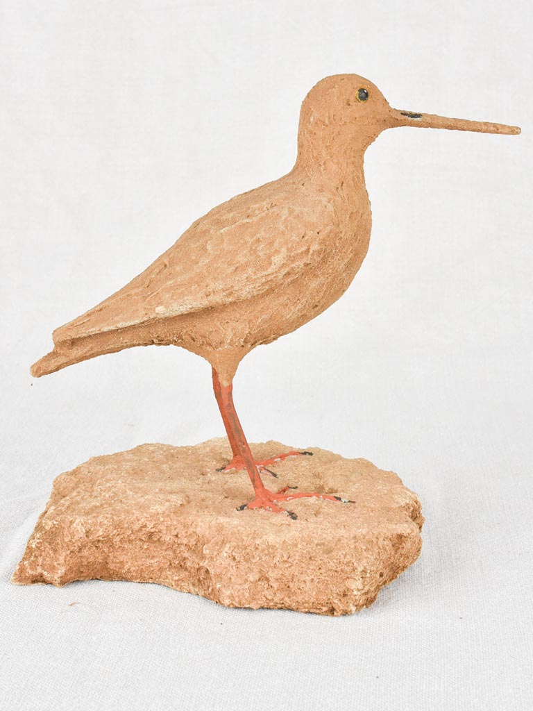 Artisan-made sculpture of a woodcock 8¾"