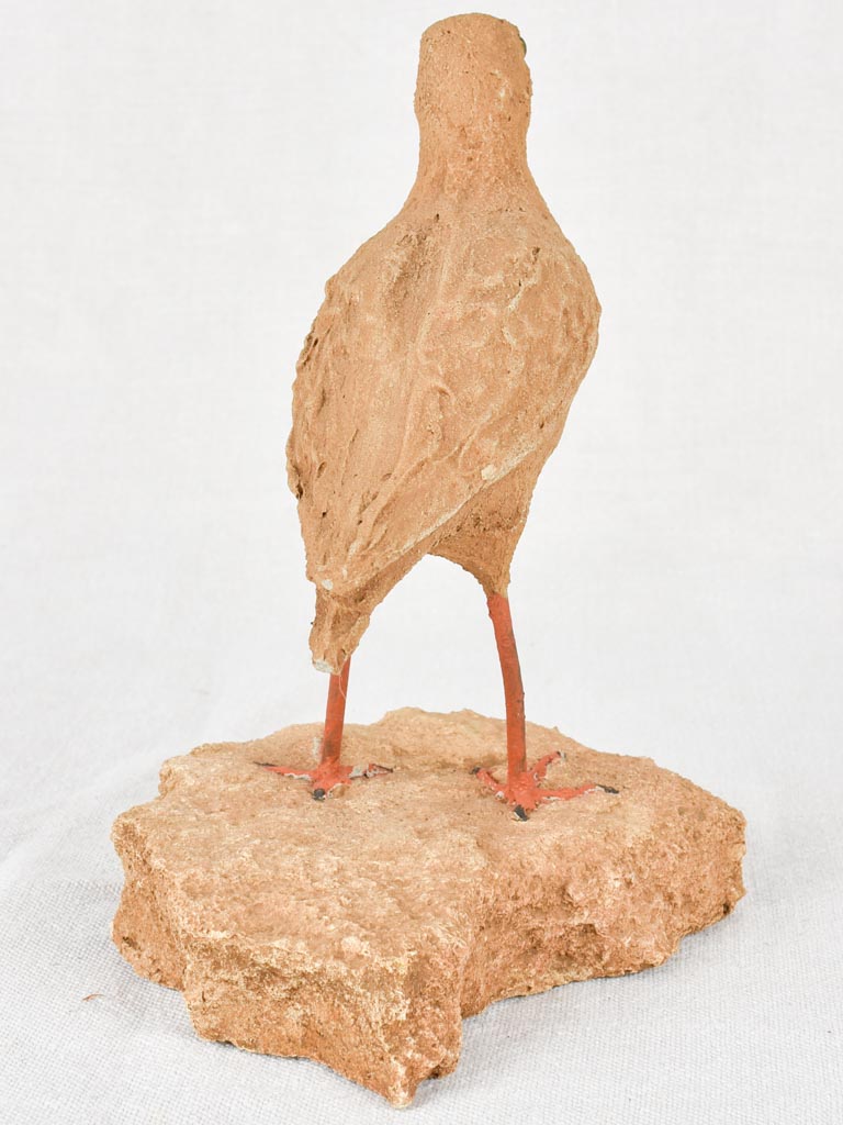 Artisan-made sculpture of a woodcock 8¾"