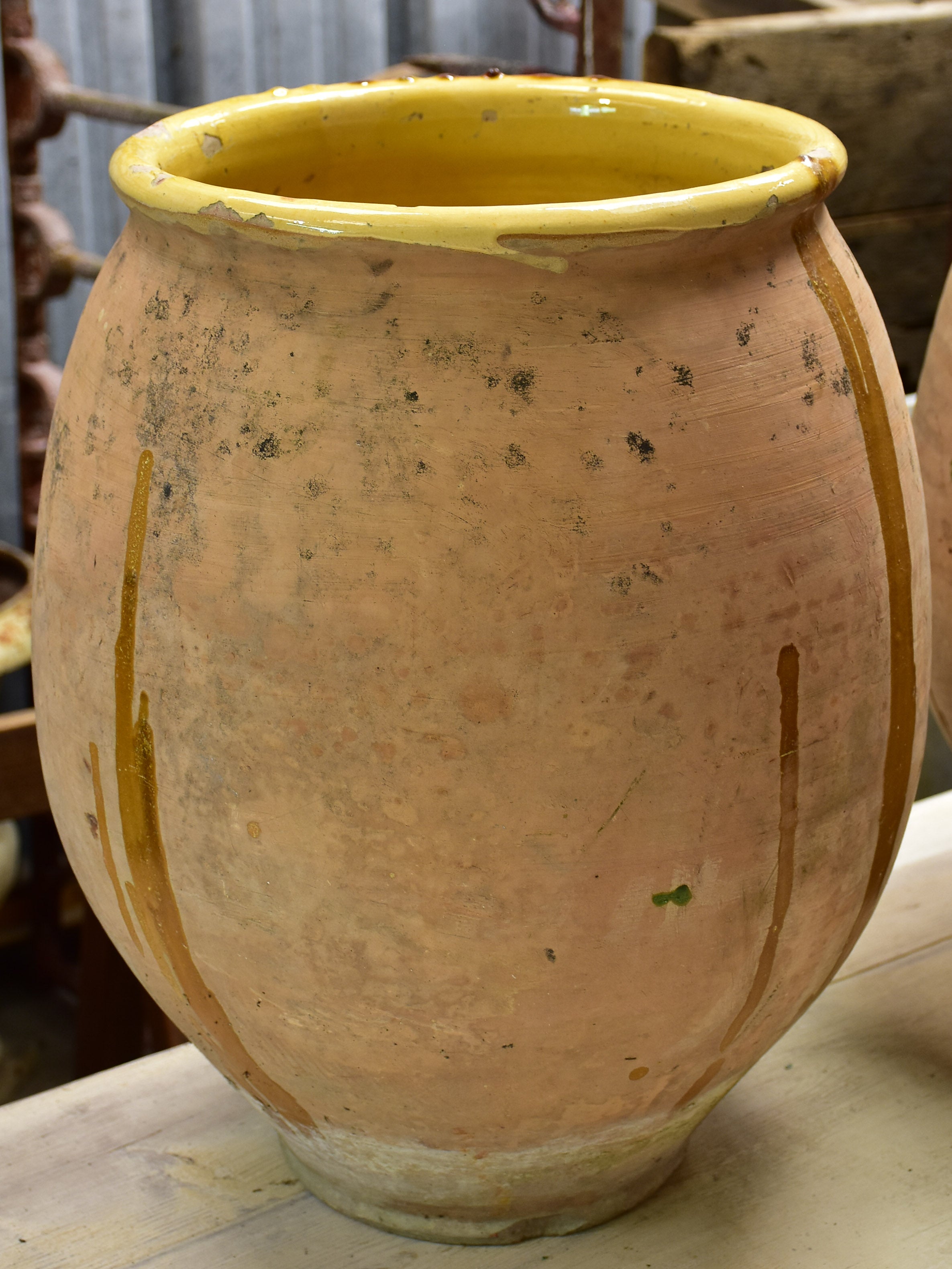 Two vintage Biot jars