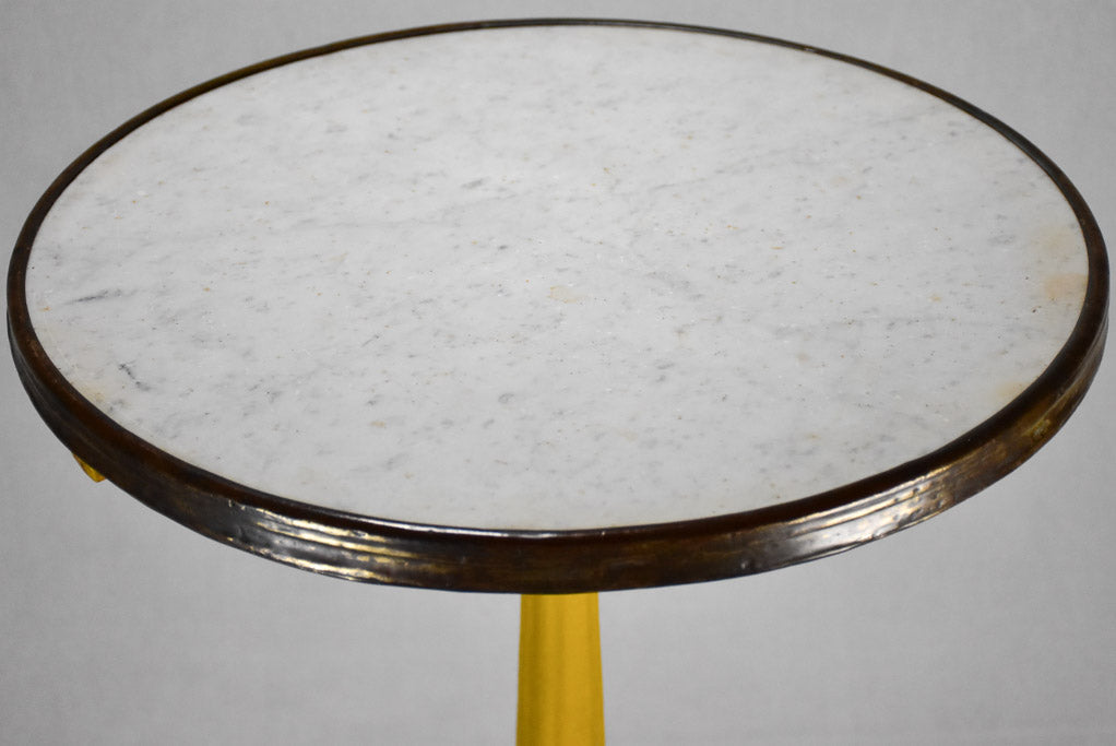 Early 20th-century bistro table - marble and cast iron