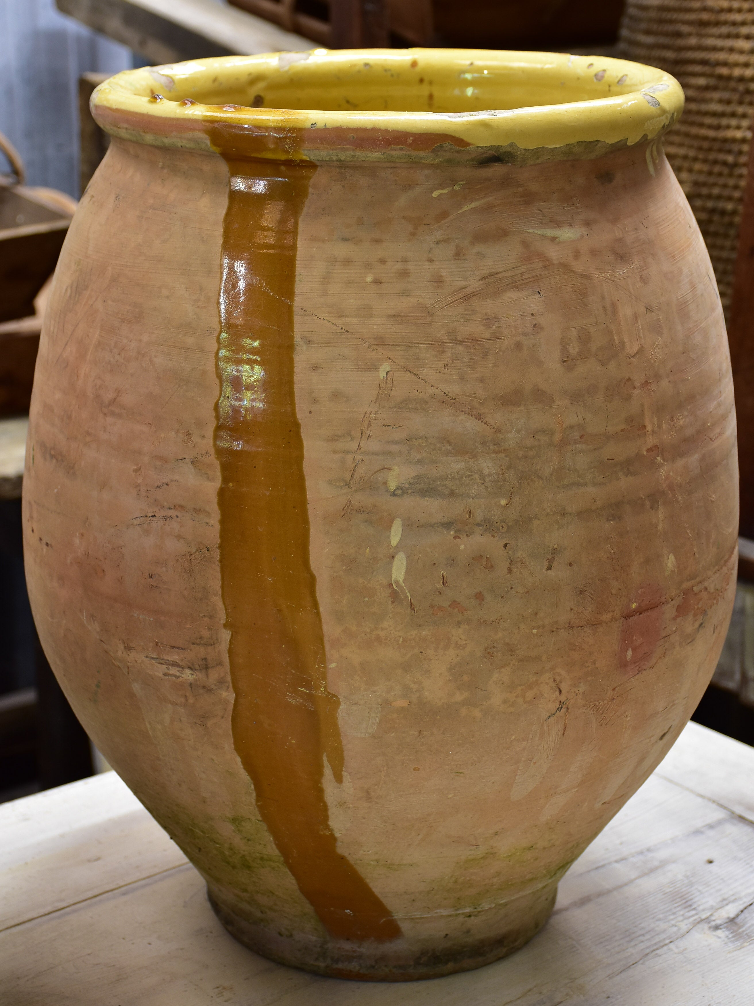 Two vintage Biot jars