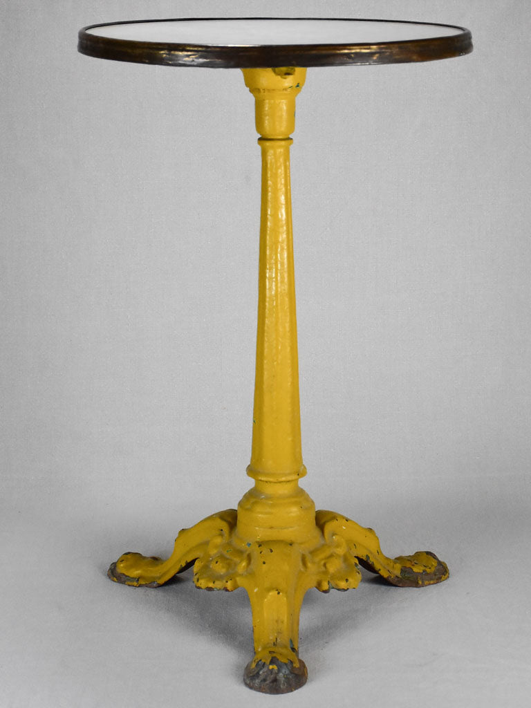 Early 20th-century bistro table - marble and cast iron