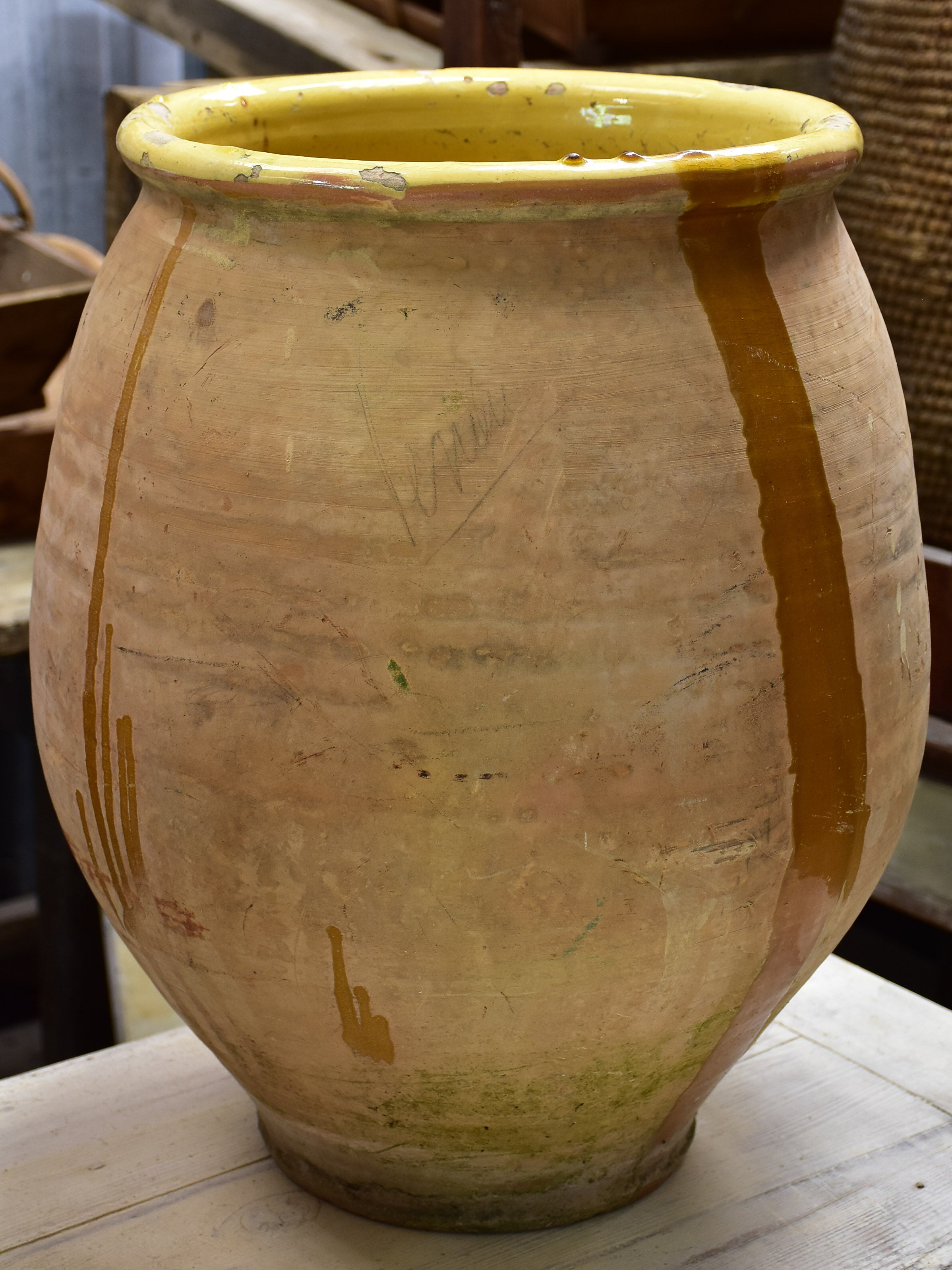 Two vintage Biot jars