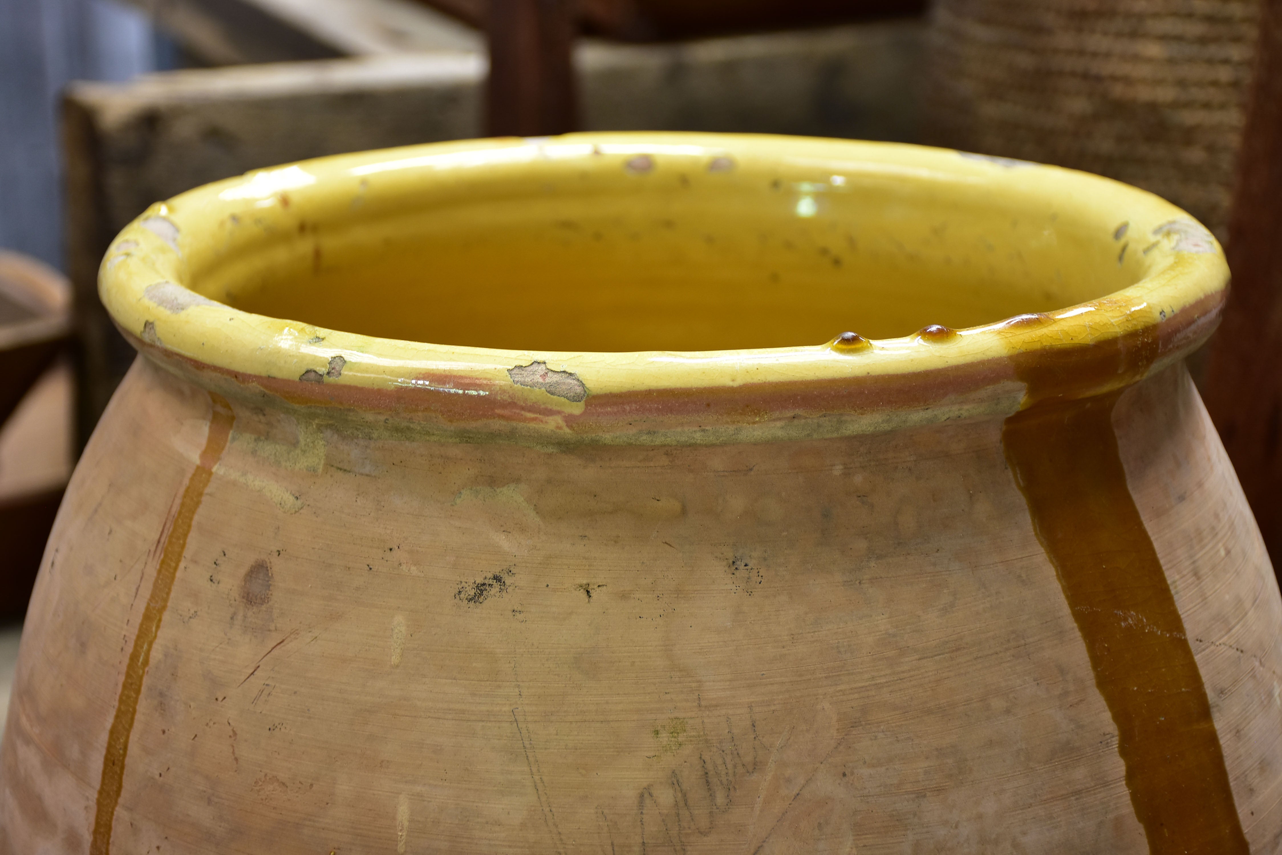 Two vintage Biot jars