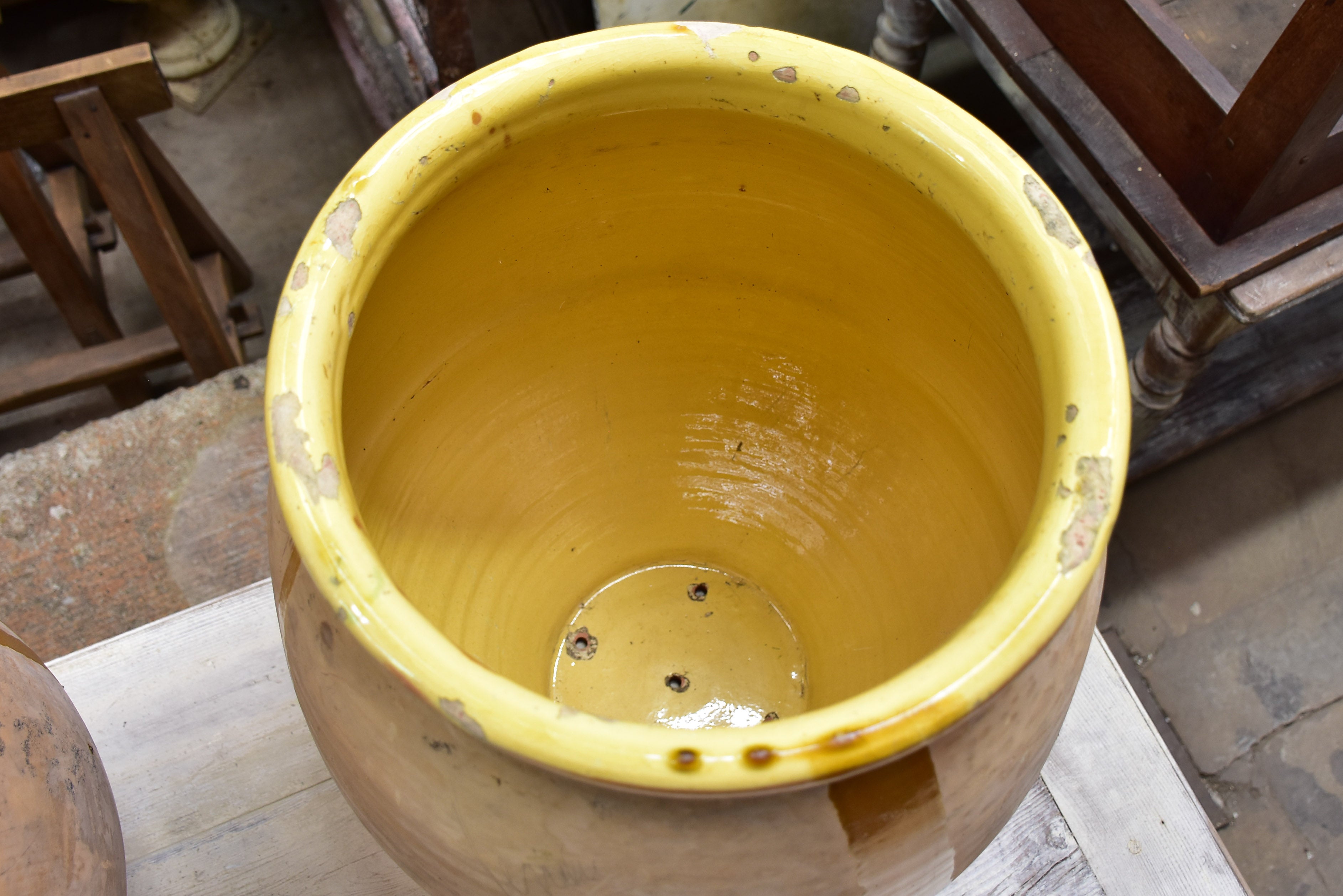 Two vintage Biot jars