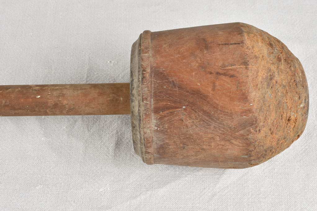 Very large antique marble mortar and pestle