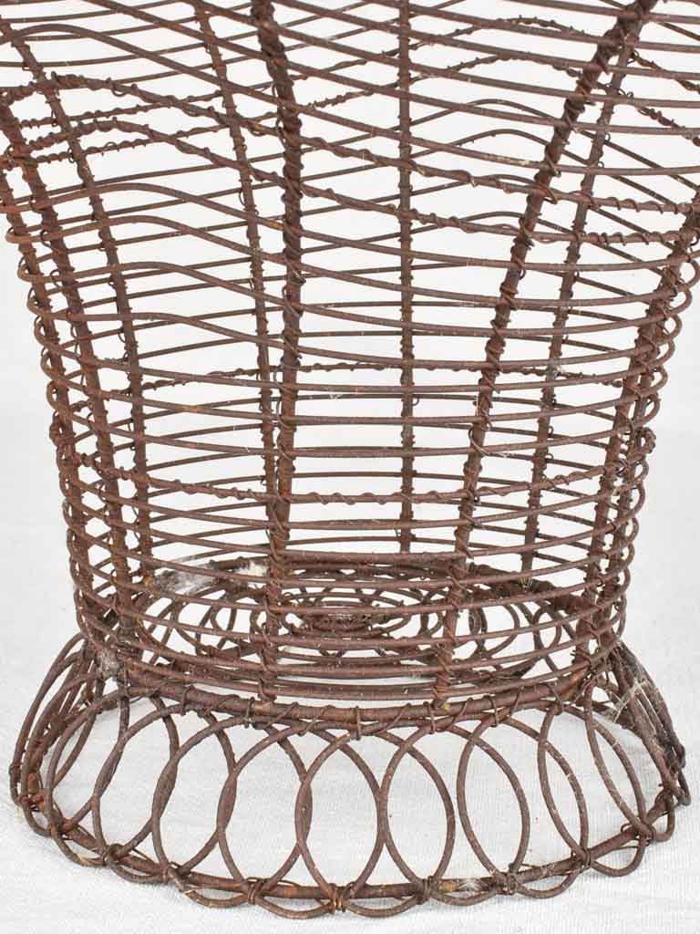 Aesthetically pleasing antique magazine wire basket