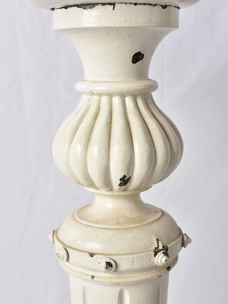 Provenance white pedestal with heavy wear