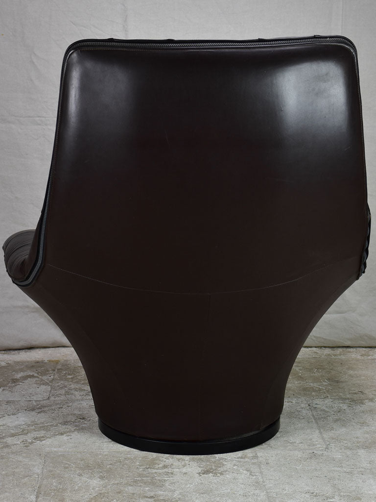 Very large vintage leather chair