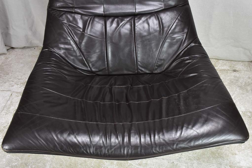 Very large vintage leather chair