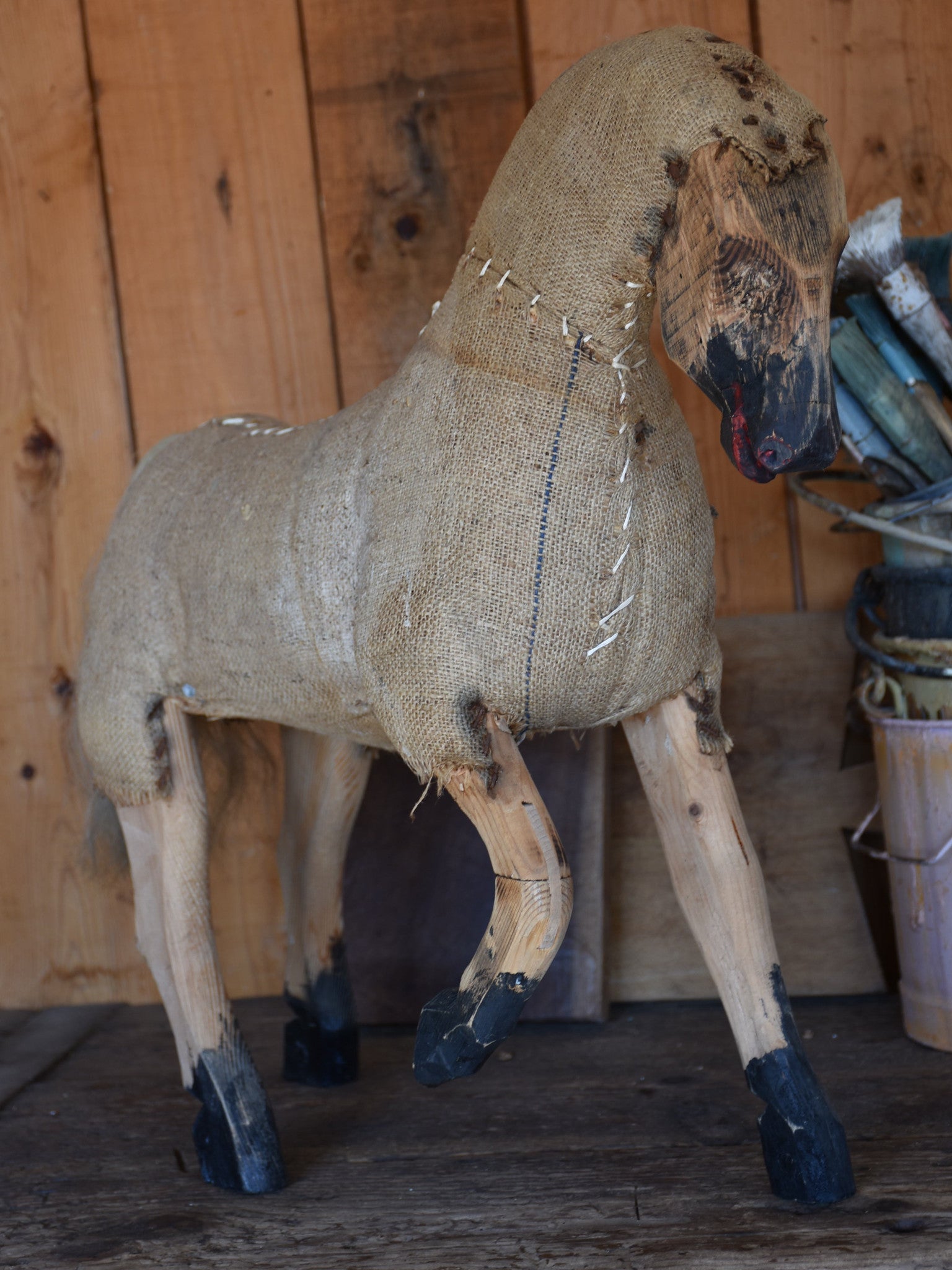 Antique French toy horse