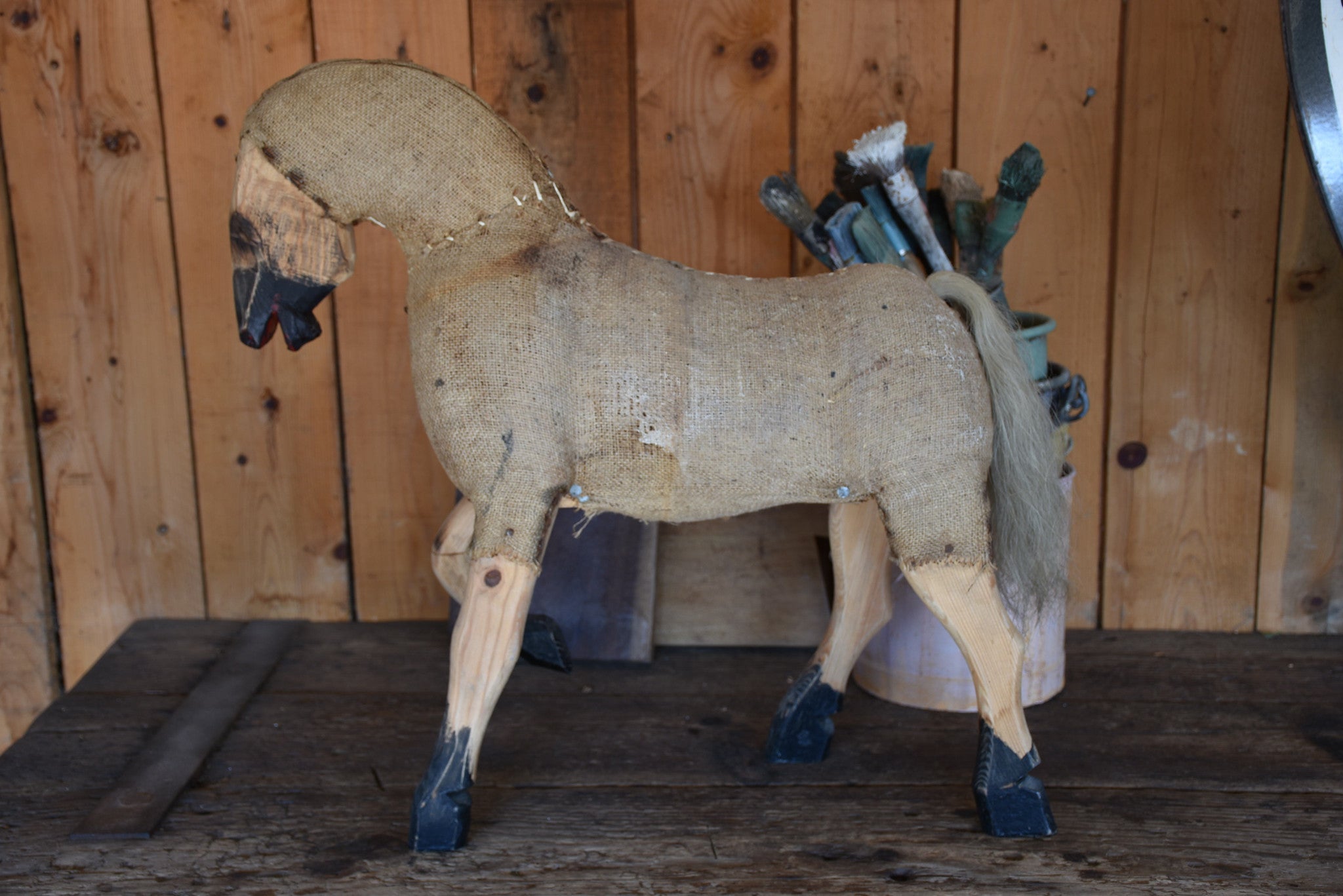 Antique French toy horse