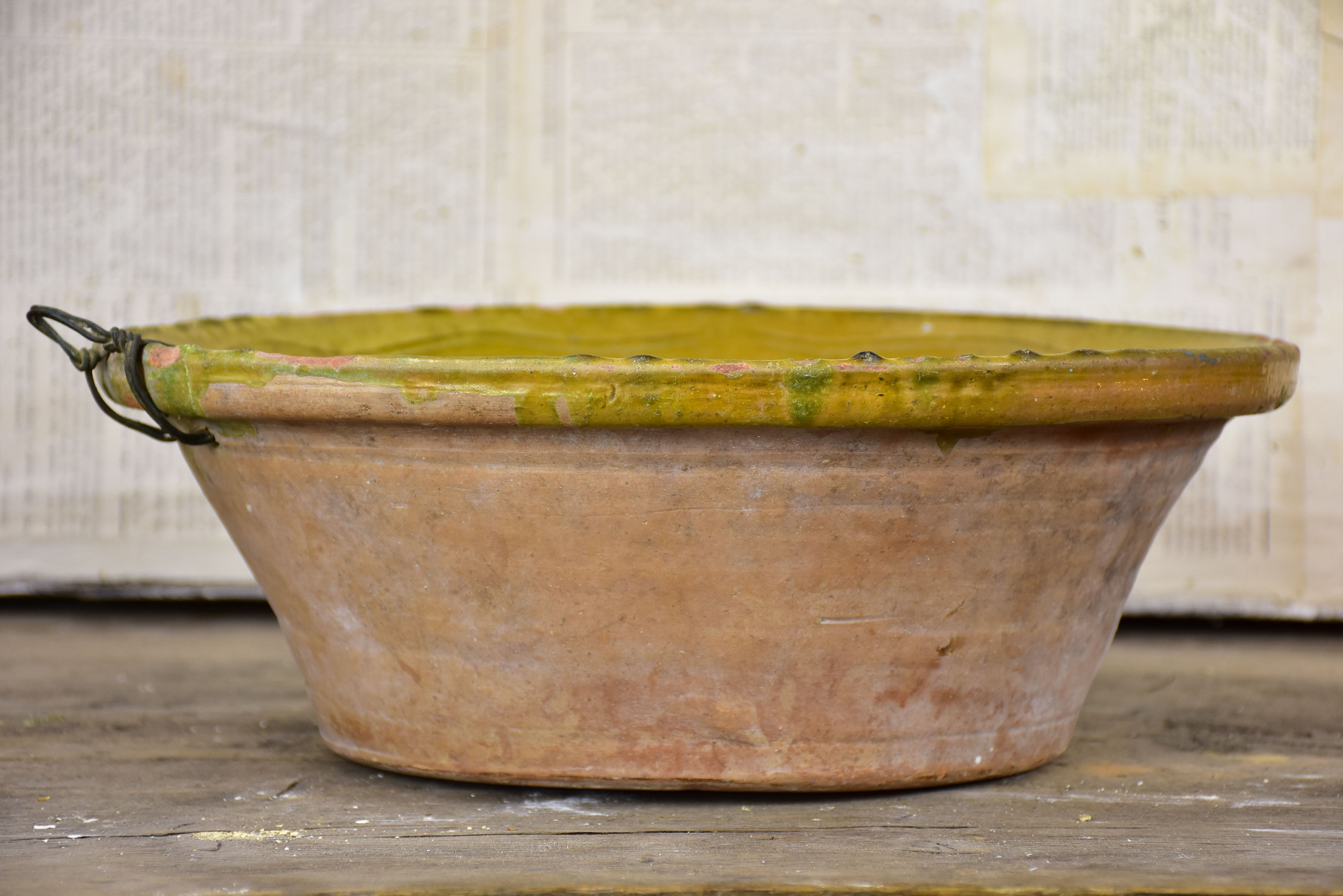 Antique French tian preserving bowl