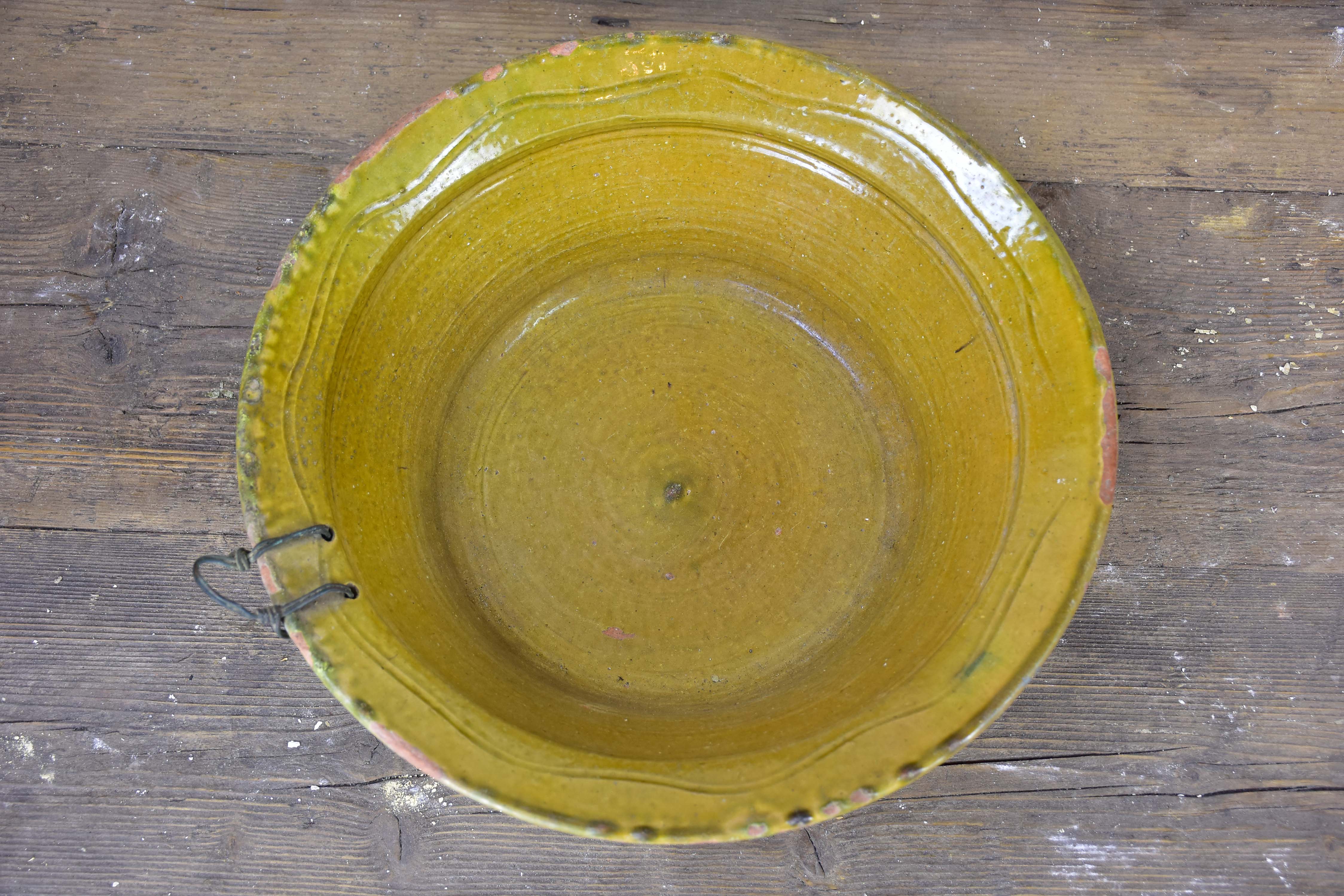 Antique French tian preserving bowl