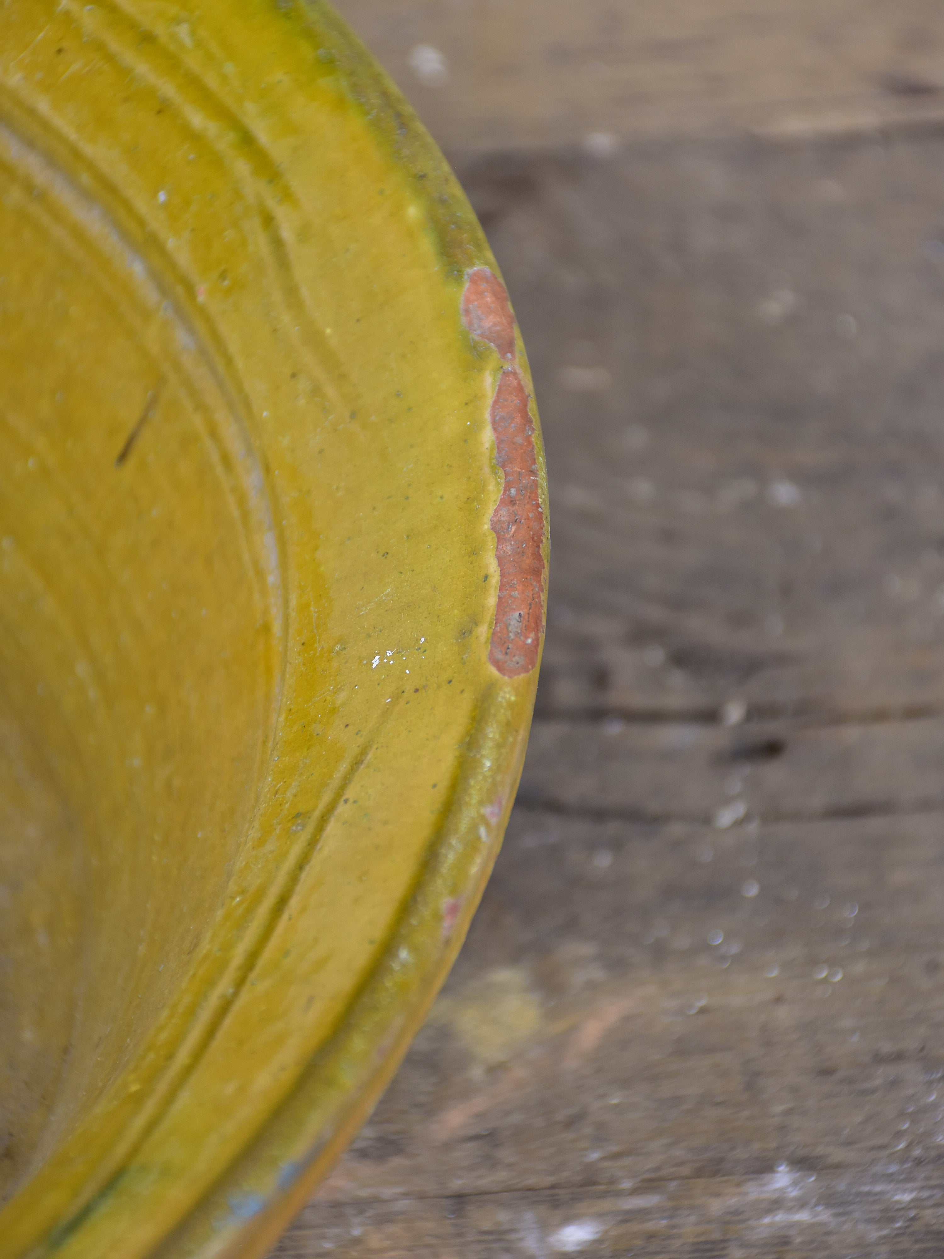 Antique French tian preserving bowl