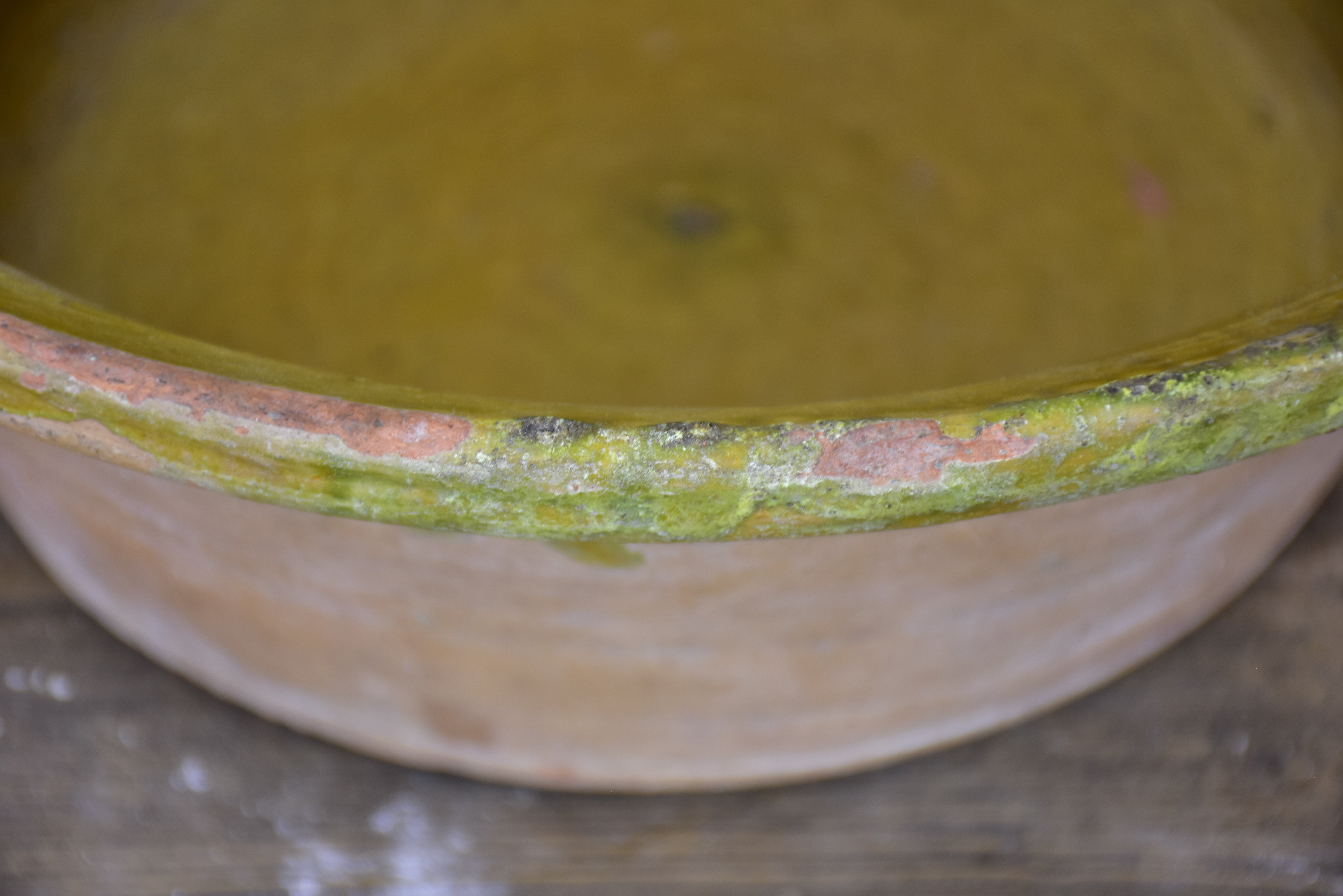 Antique French tian preserving bowl