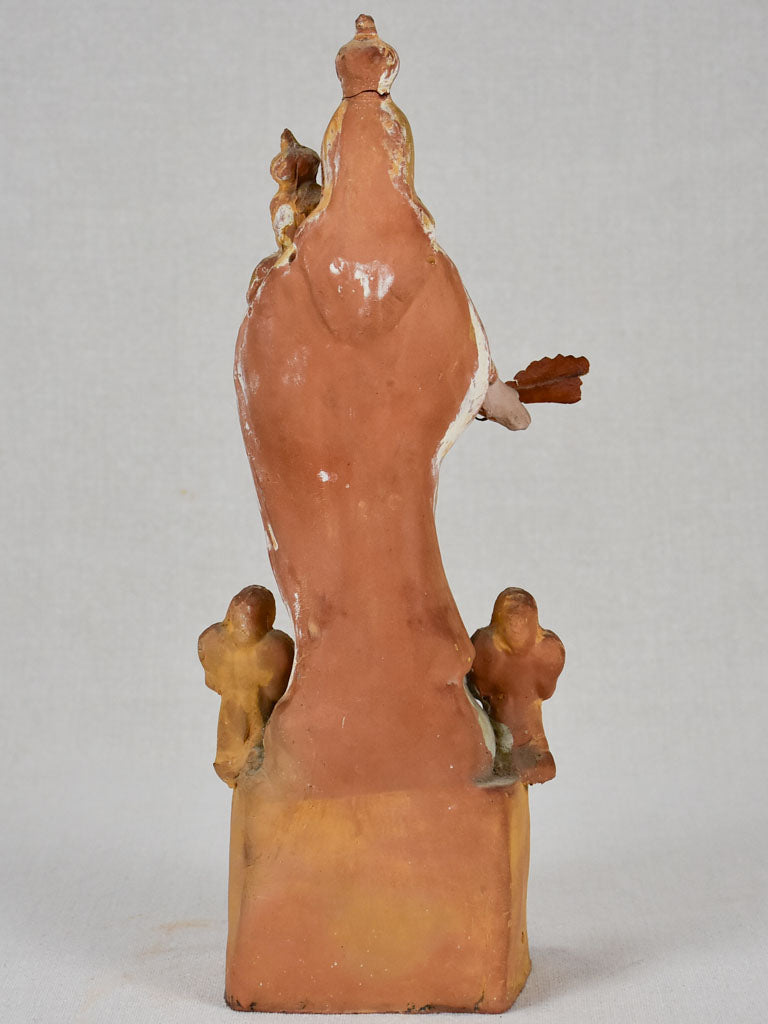 19th-century Santibelli sculpture of the Virgin Mary 13½"