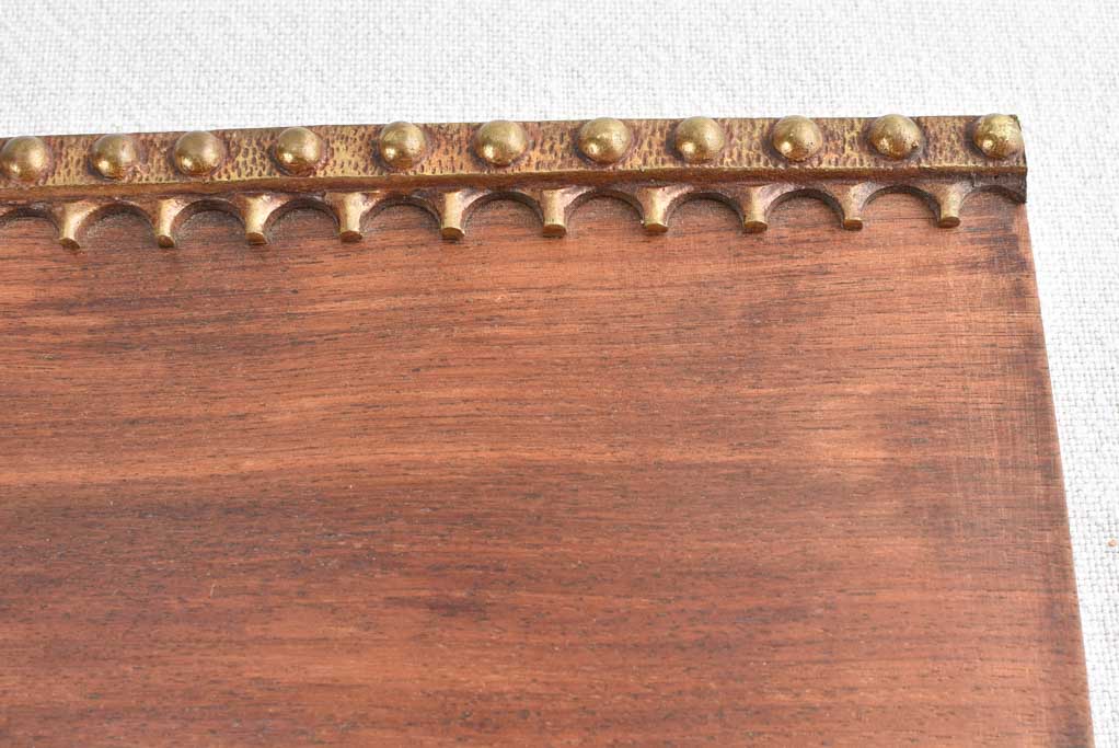 1940s COAT RACK - brass rope 44½"