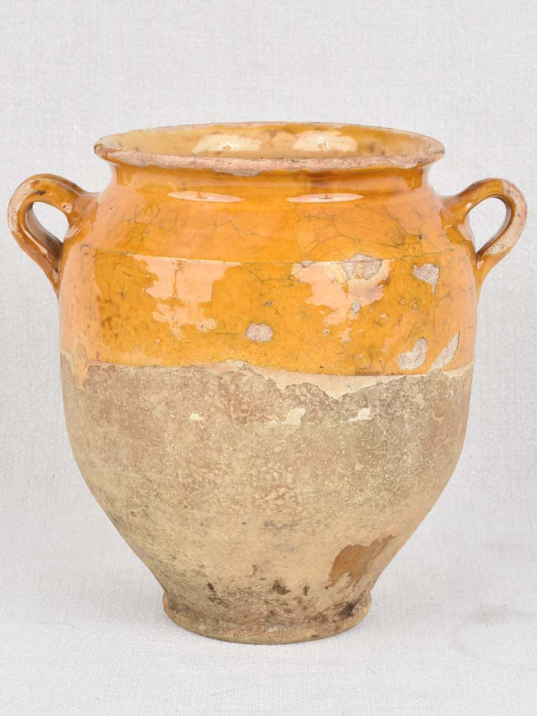 Antique confit pot, southwest France 9¾"