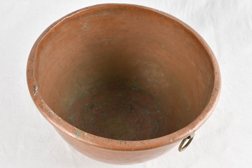 19th century French copper pot 15¾"