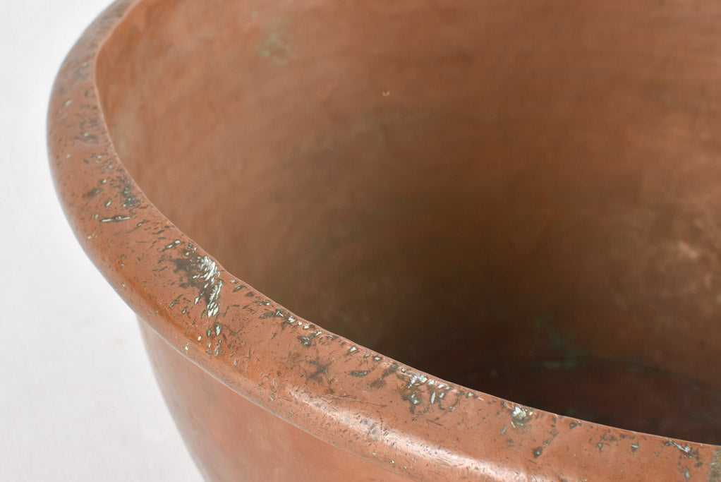 19th century French copper pot 15¾"