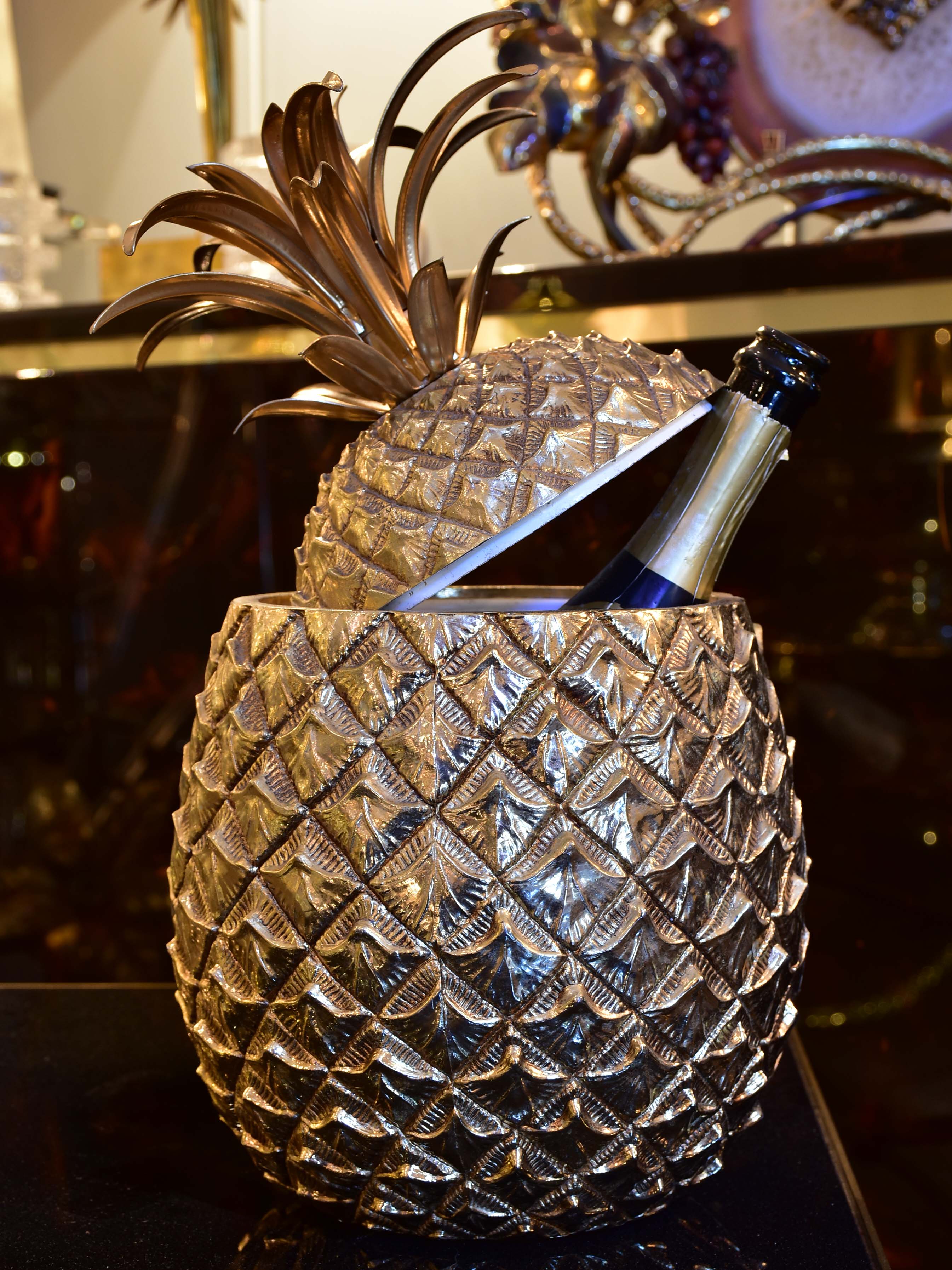 Original large Mauro Manetti pineapple ice bucket