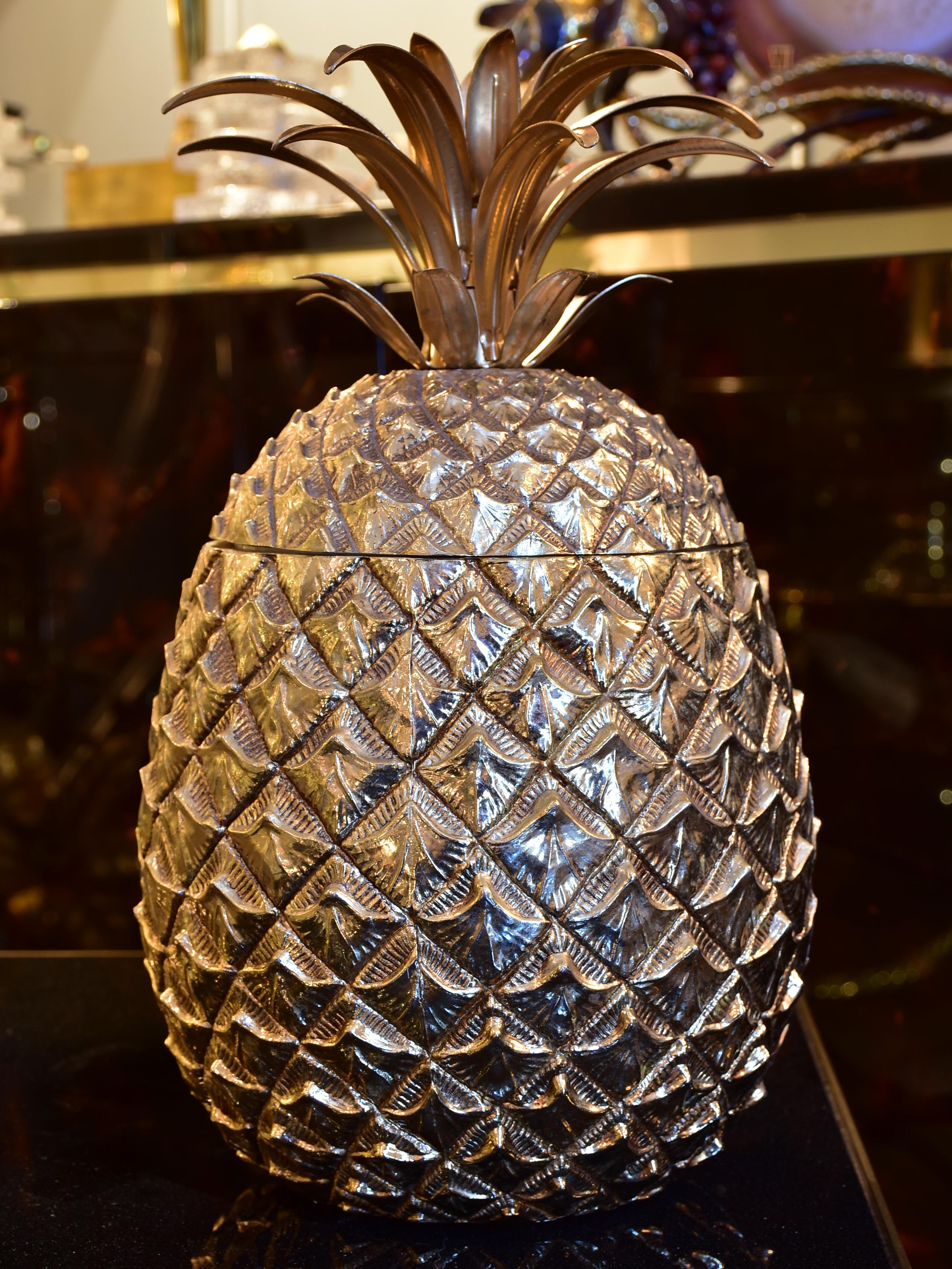 Original large Mauro Manetti pineapple ice bucket