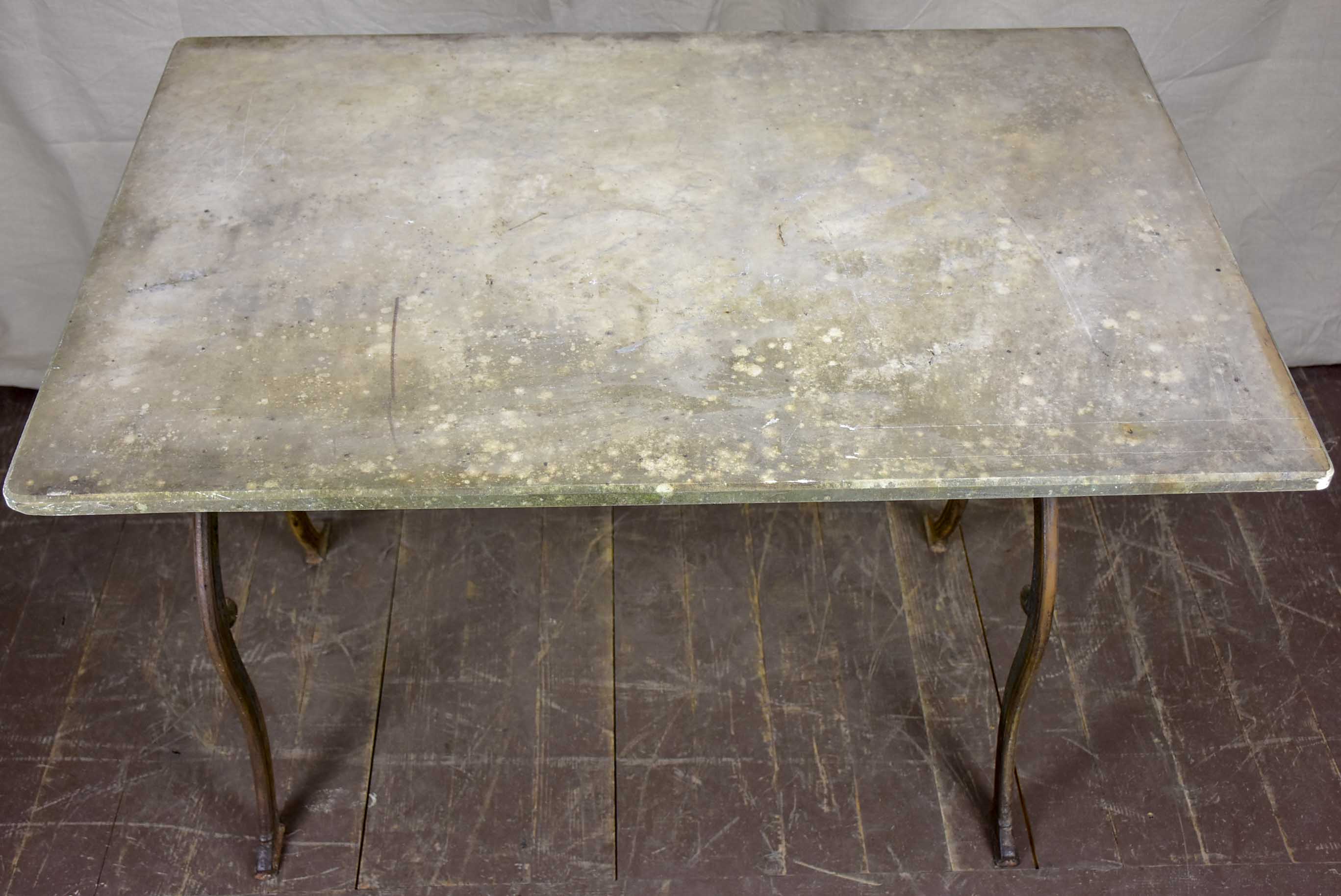 Rectangular Directoire marble garden table