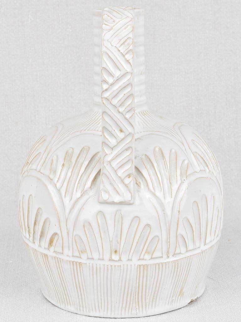 Vintage Émile Tessier vase with pattern 10¼"