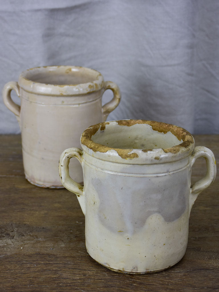 Two antique Italian preserving pots