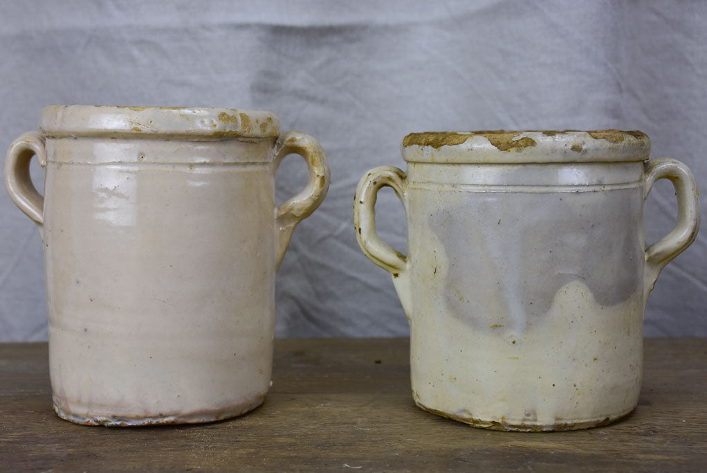 Two antique Italian preserving pots