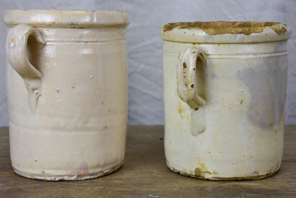 Two antique Italian preserving pots