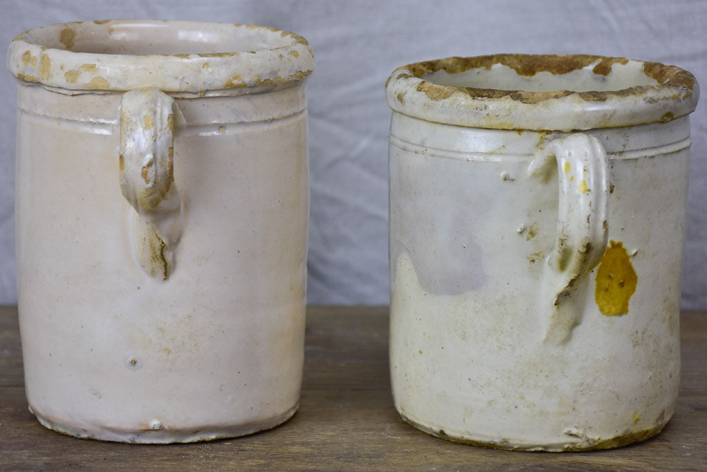 Two antique Italian preserving pots