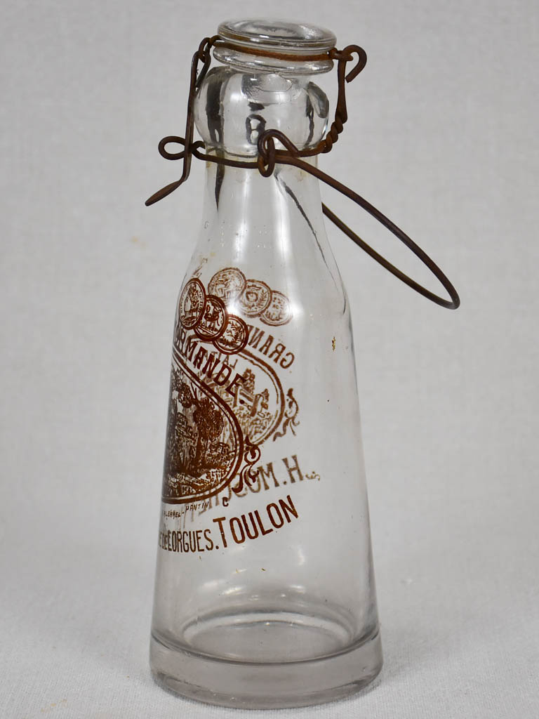 1930s French milk bottle from Normandy 9½"