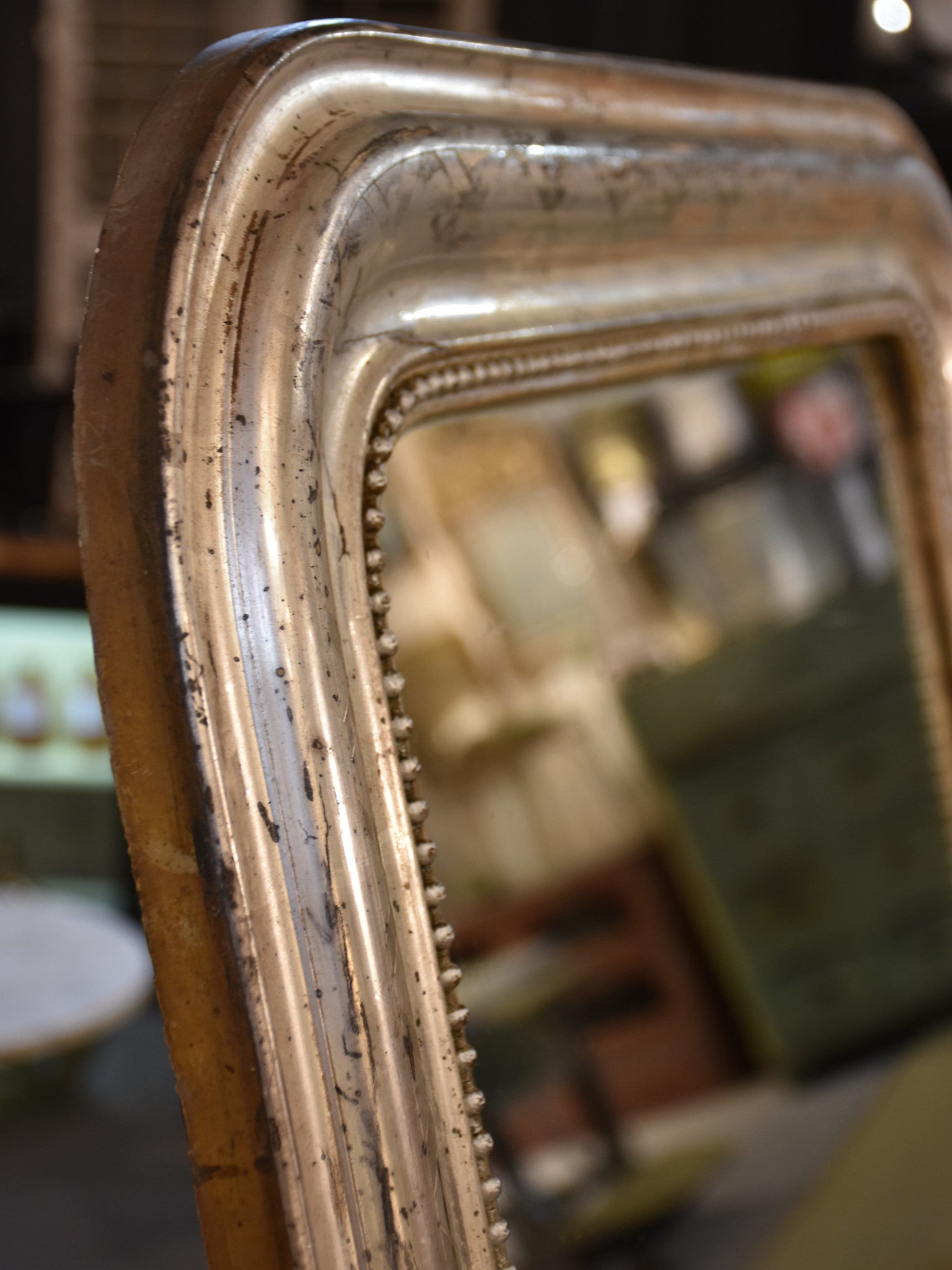 Large mirror, silver, Louis Philippe, 19th-century