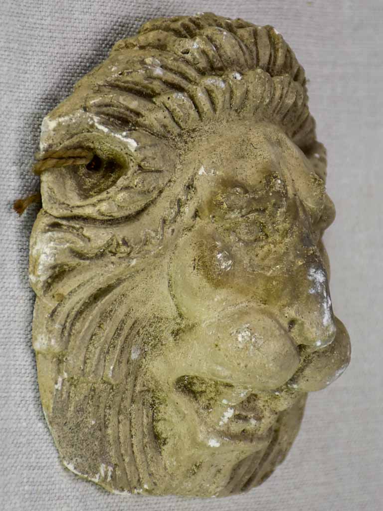 Small salvaged plaster lion 6"