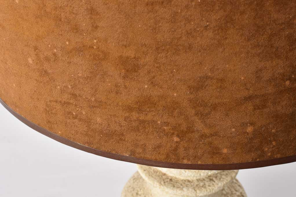 Retro chic velvet stone lamp