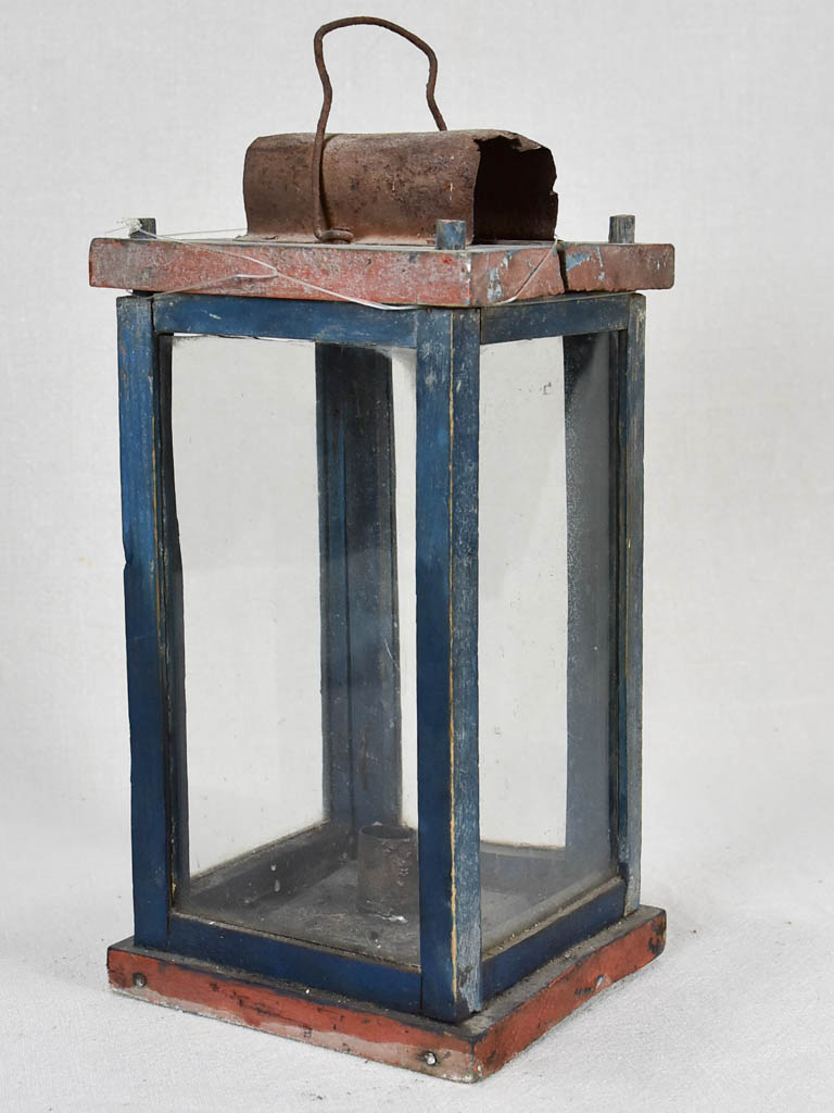 Antique French shepherd's lantern 12½"