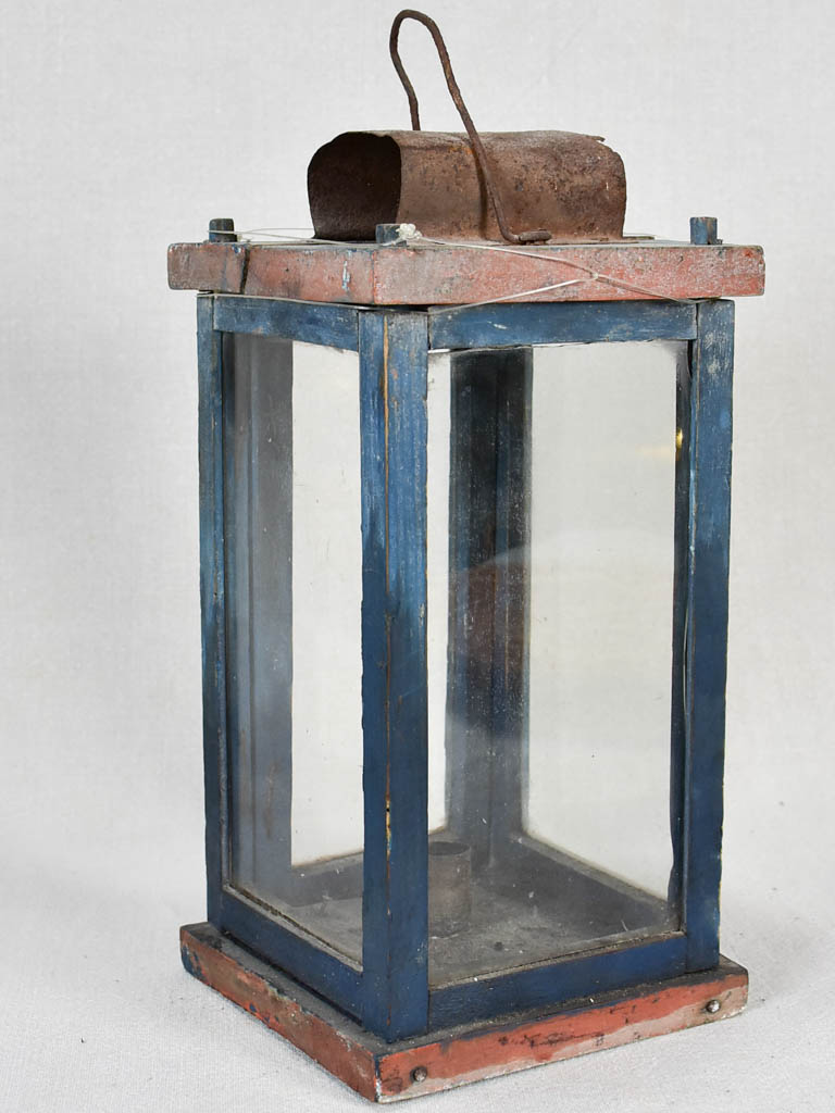 Antique French shepherd's lantern 12½"