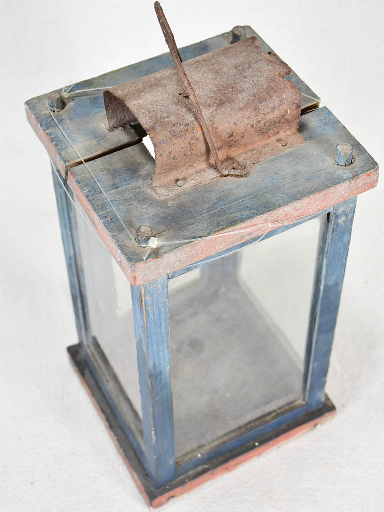 Antique French shepherd's lantern 12½"