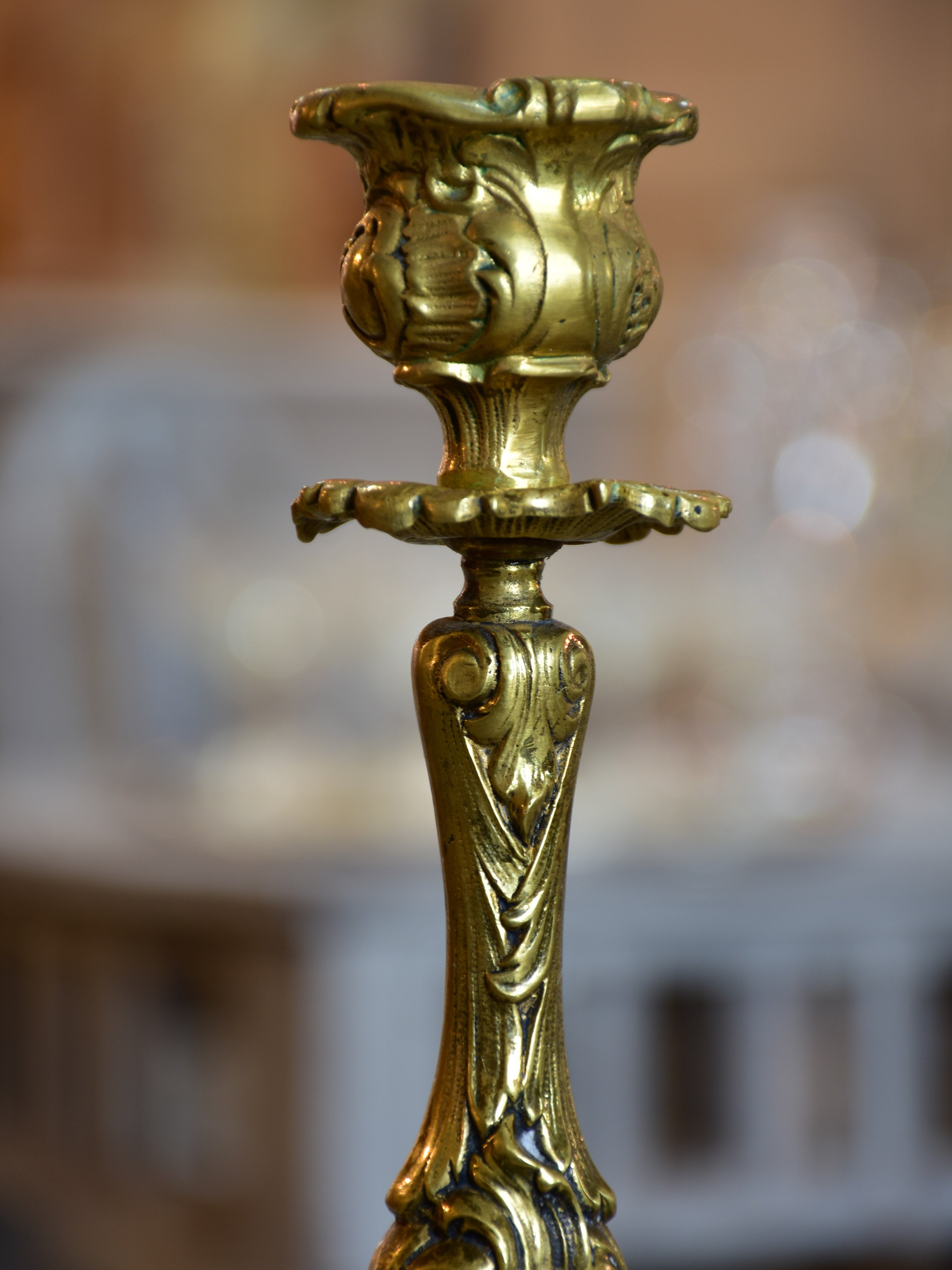 Pair of 19th century French candlesticks