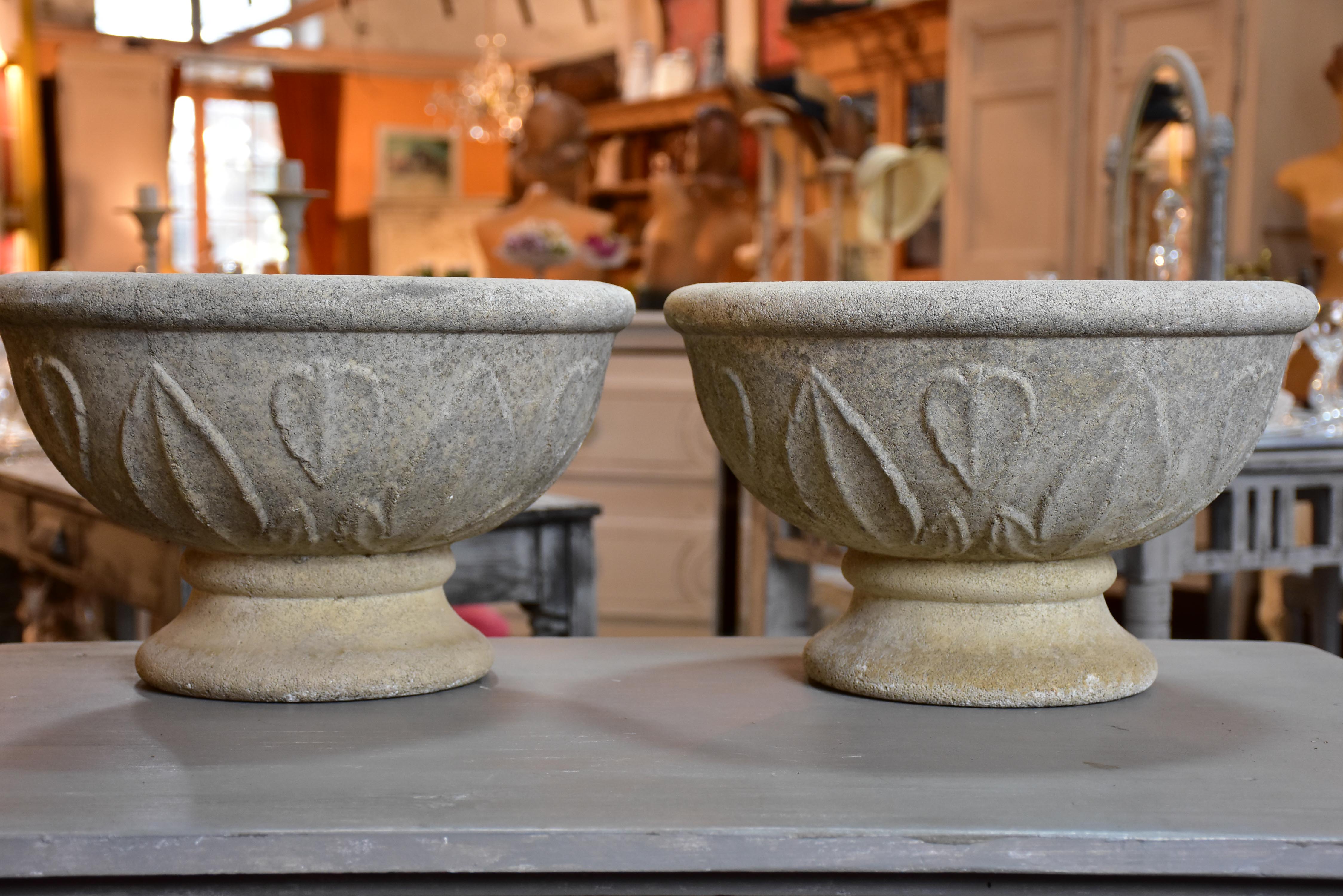 Pair of vintage French garden planters