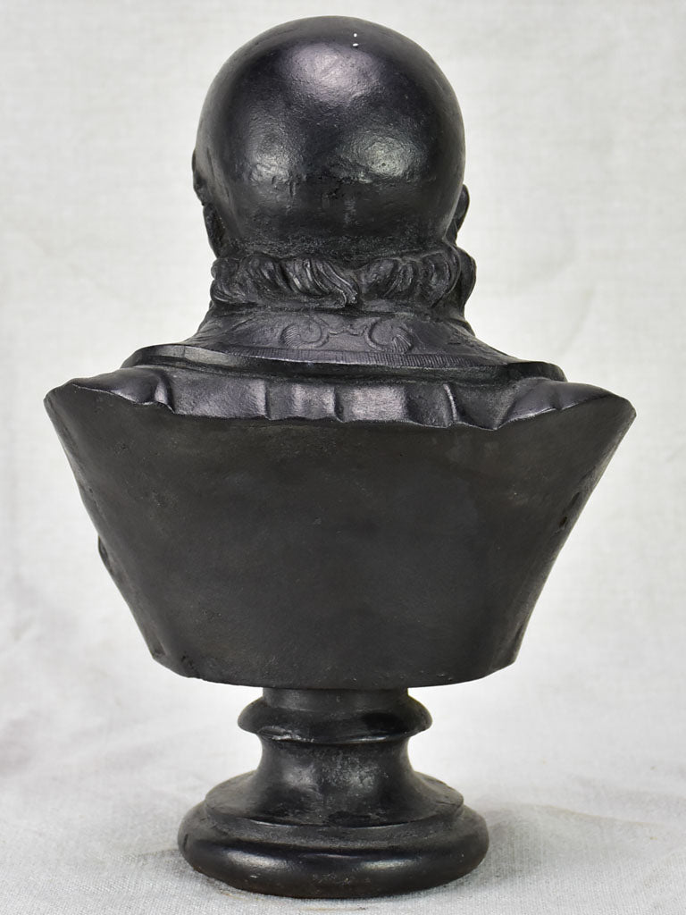 Antique French bust Saint Vincent de Paul - cast iron 12¼"