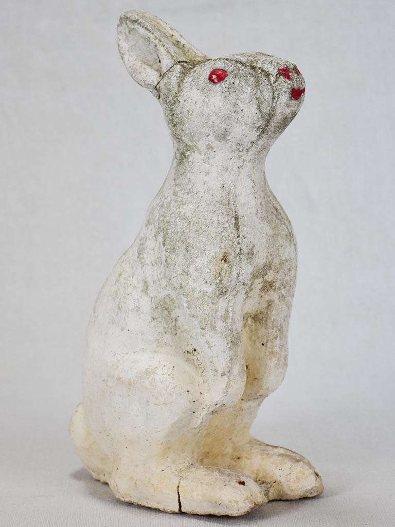 1960s garden sculpture of a rabbit 11¾"