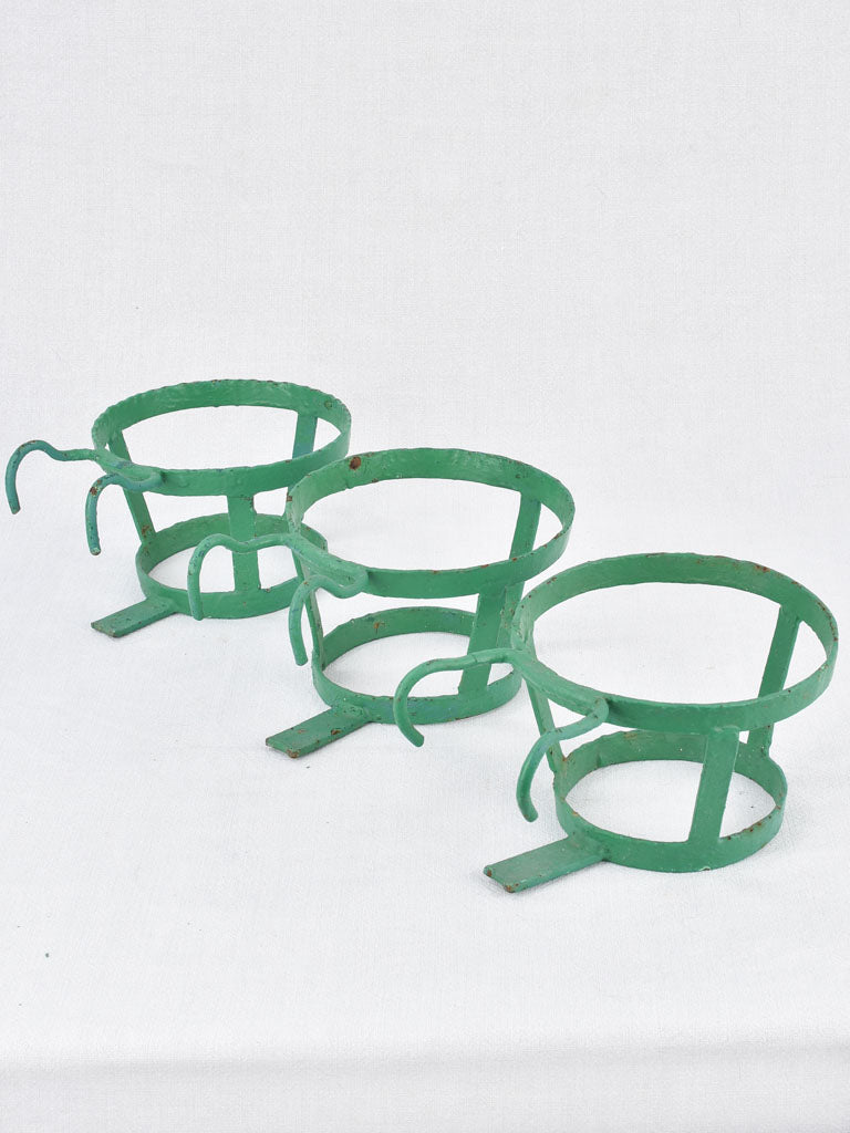 Three pot plant holders, 8¾" diameter, 1950s